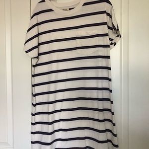 Madewell Striped Short Sleeve Dress